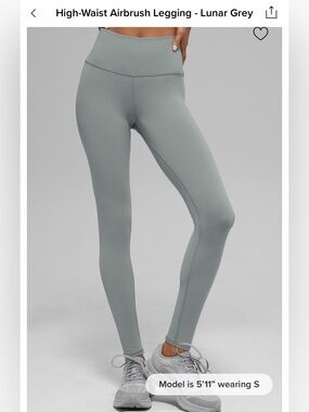 ALO High-Waist Airbrush Legging - Lunar Grey